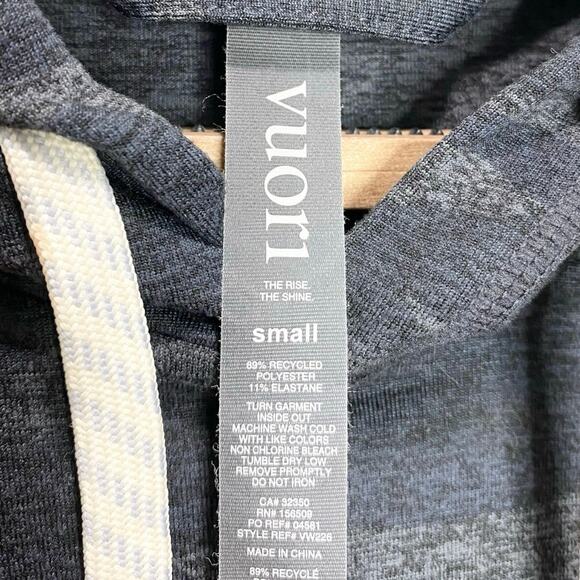 Vuori Halo Essential Hoodie In Black Camo Small - Picture 5 of 7